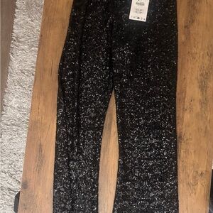 Zara Black Sequin Pants